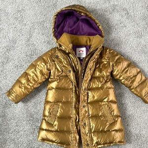 Kid’s Gold Appaman Winter Coat - 3T - Very Warm - little wear on inside collar